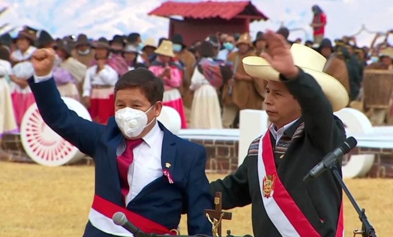 Turbulento inicio del gobierno de Pedro Castillo