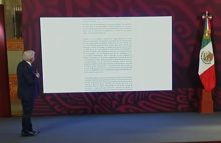 Letter from President López Obrador to “friend” Donald Trump