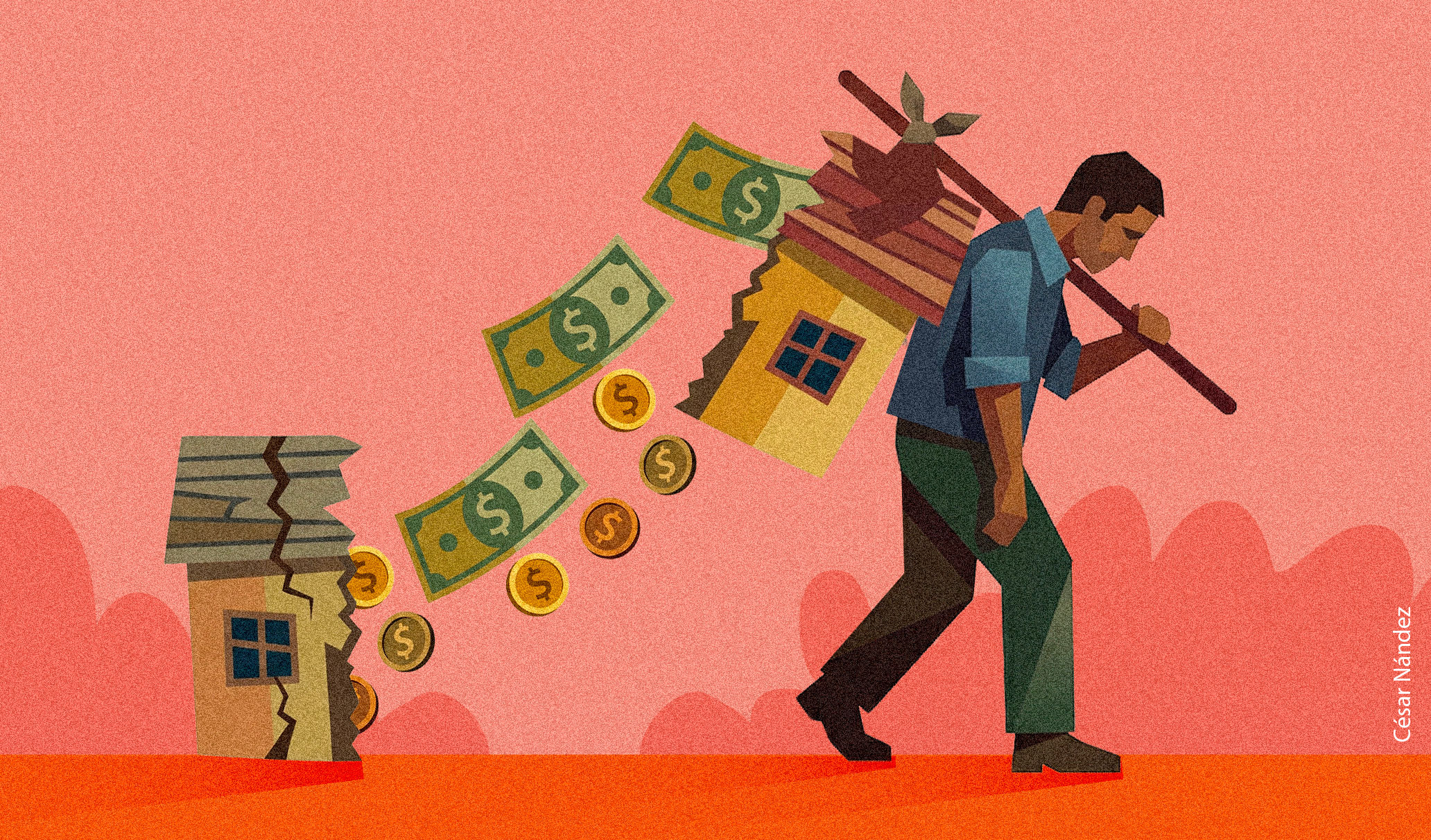 Remittances sustain economies, but empty households